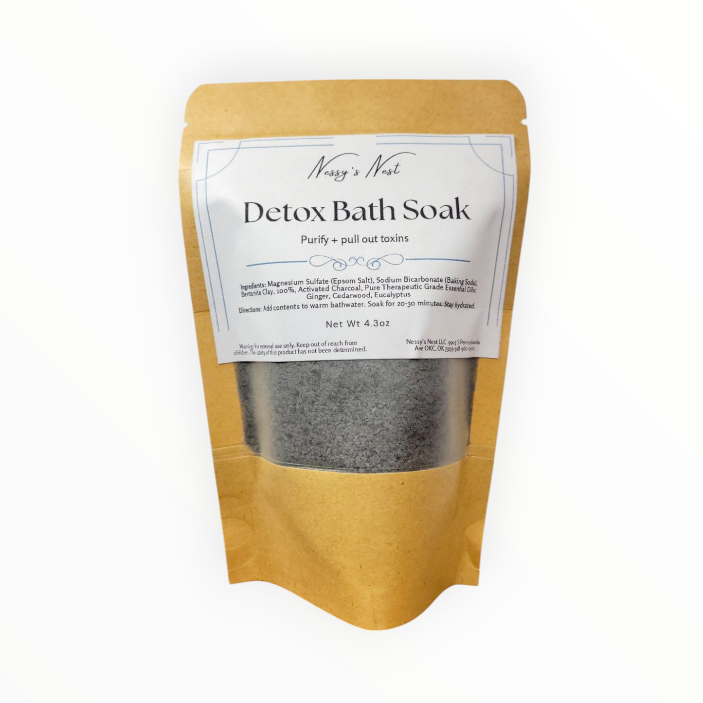 Detox Bath Soak with Activated Charcoal - Purify + Pull Out Toxins