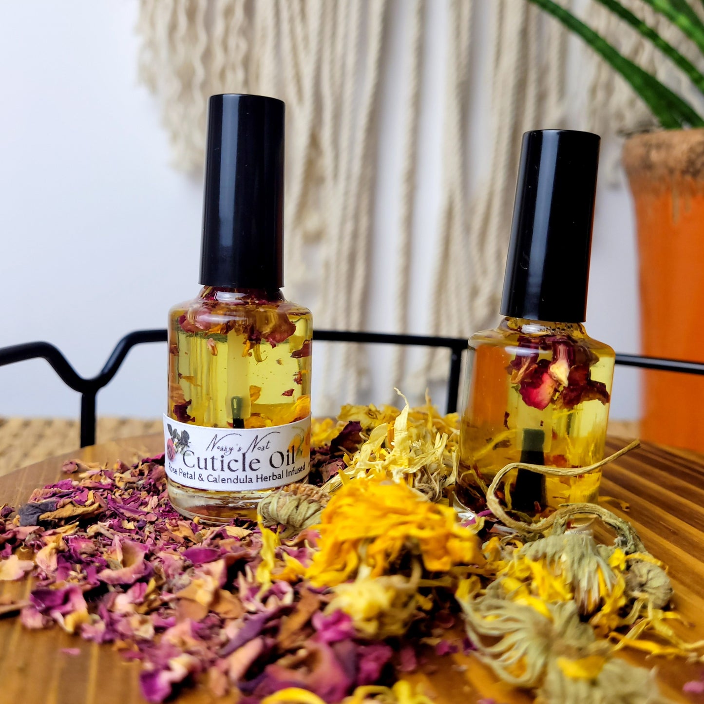 cuticle oil rose calendula herb infused nontoxic nails