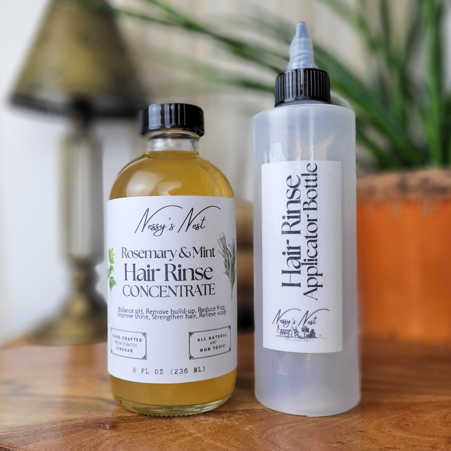 Rosemary & Mint Herbal Vinegar Hair Rinse Concentrate