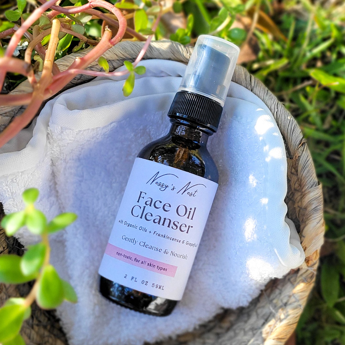 Face Oil Cleanser | for all skin types | Frankincense & Grapefruit