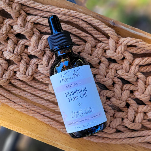 Fininf hair oil bottle frizz shine