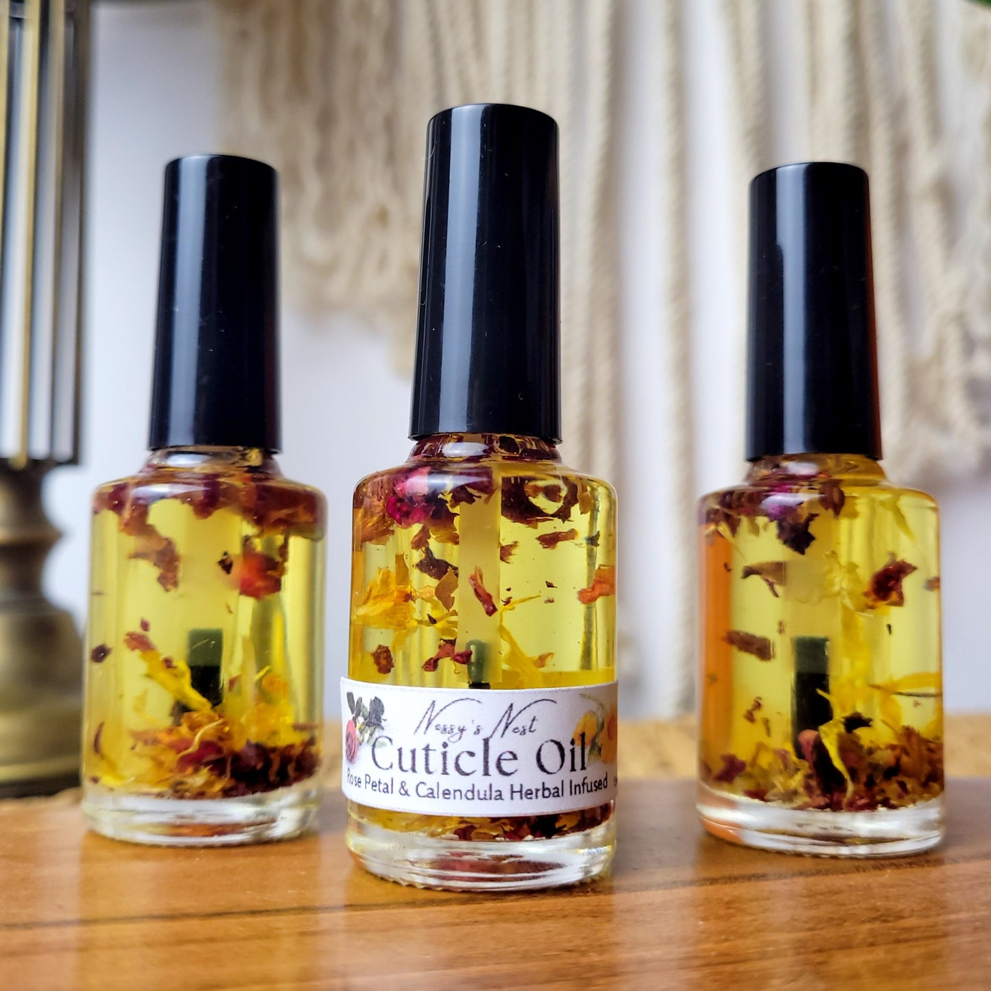 cuticle oil rose calendula herb infused nontoxic nails