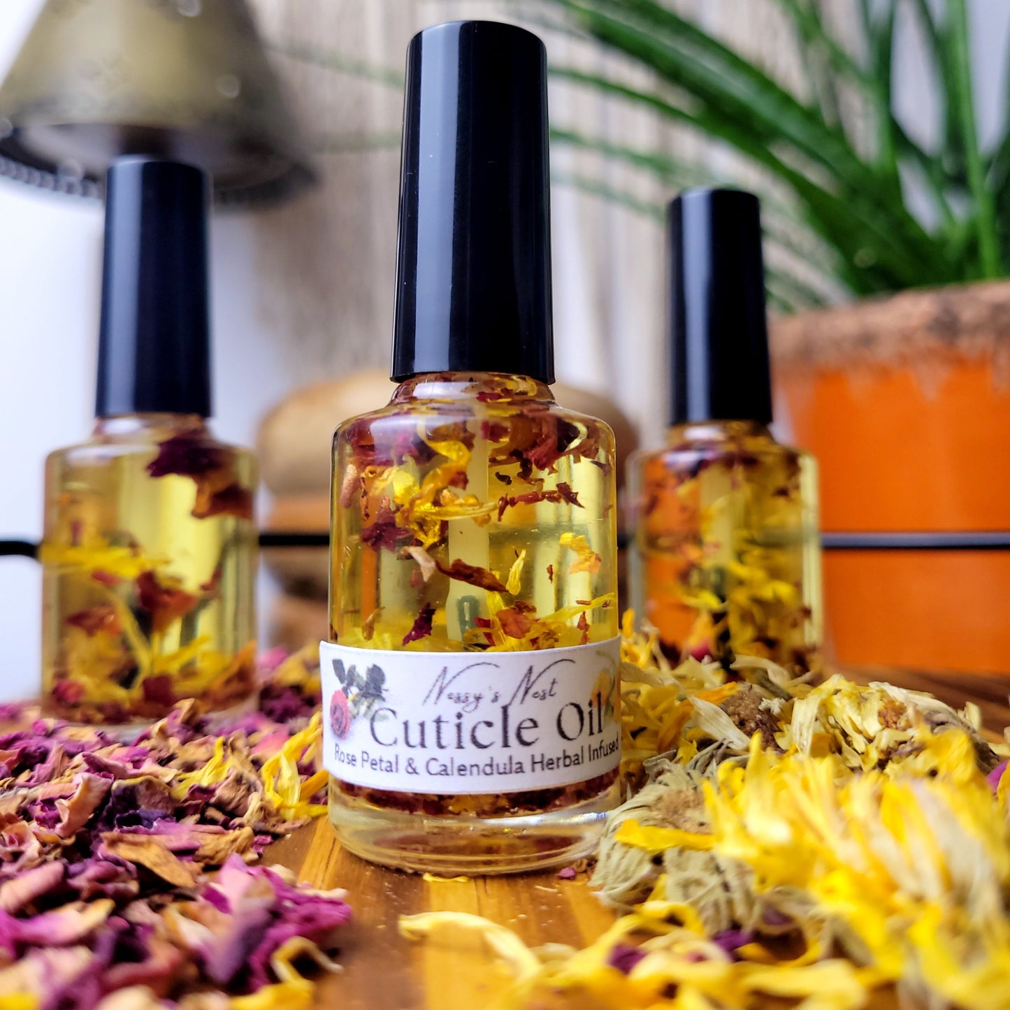 cuticle oil rose calendula herb infused nontoxic nails
