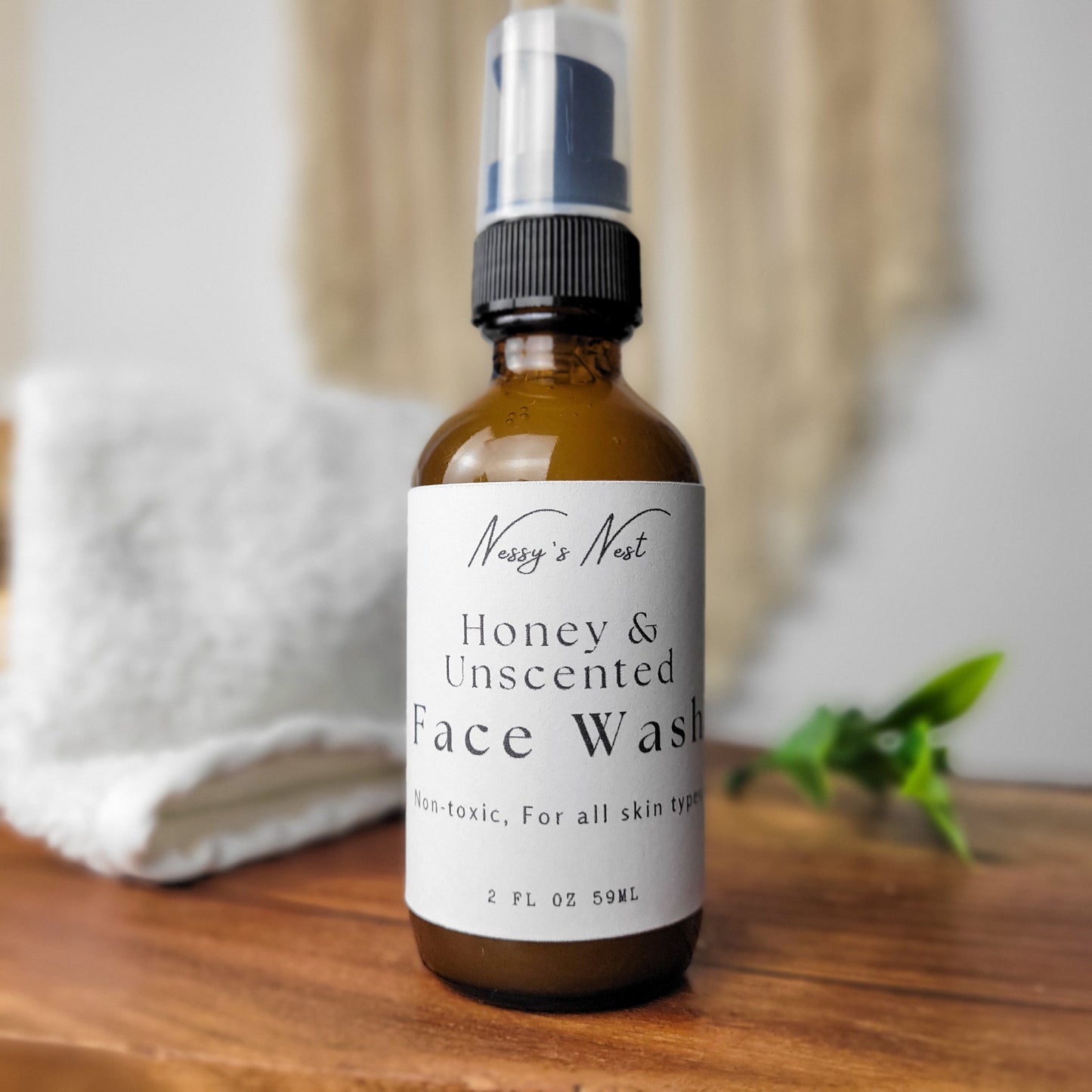 Unscented Honey Face Wash - Sensitive Skin, All Skin Types