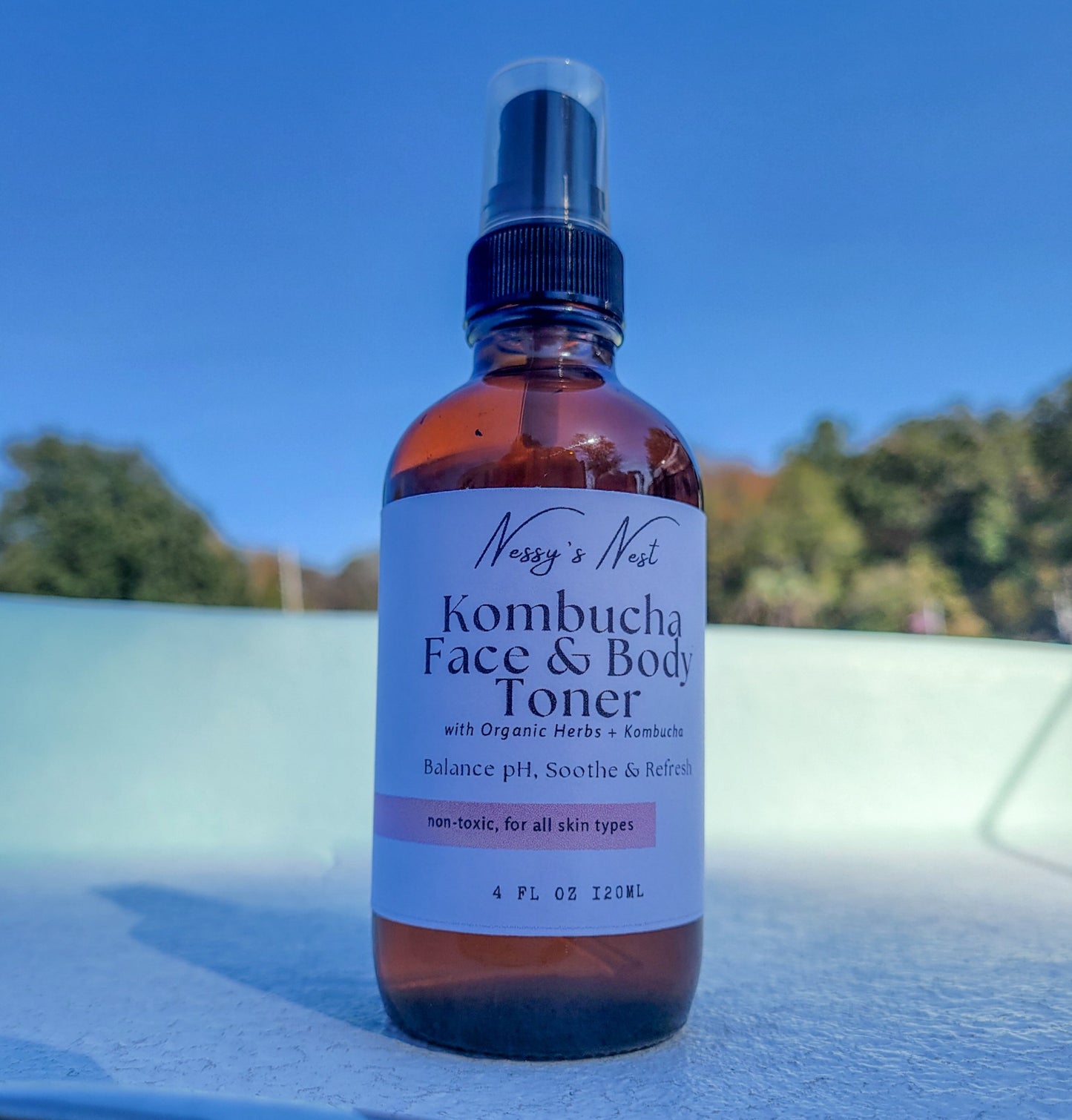 Herbal Kombucha Face & Body Toner | Refreshing Botanical Glow Mist