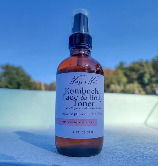Herbal Kombucha Face & Body Toner | Refreshing Botanical Glow Mist