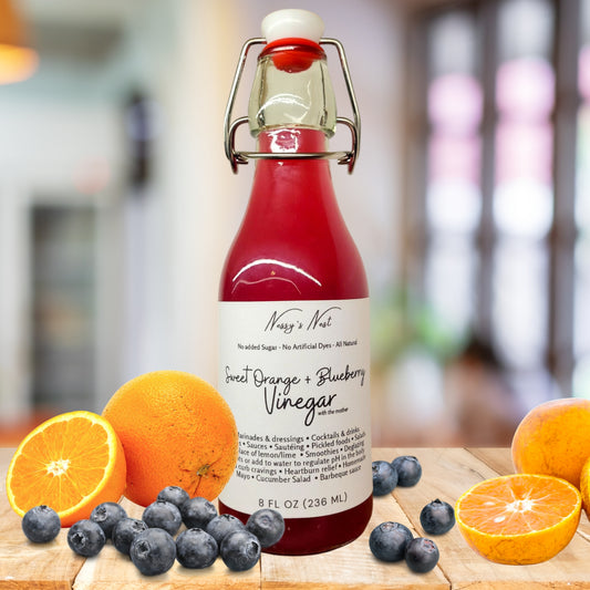 Sweet Orange + Blueberry Vinegar