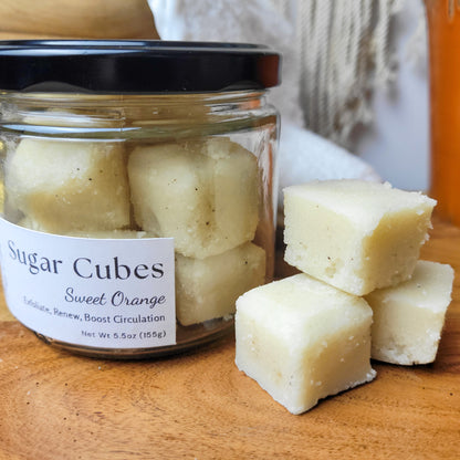 Sweet Orange Sugar Scrub Cubes - Exfoliating